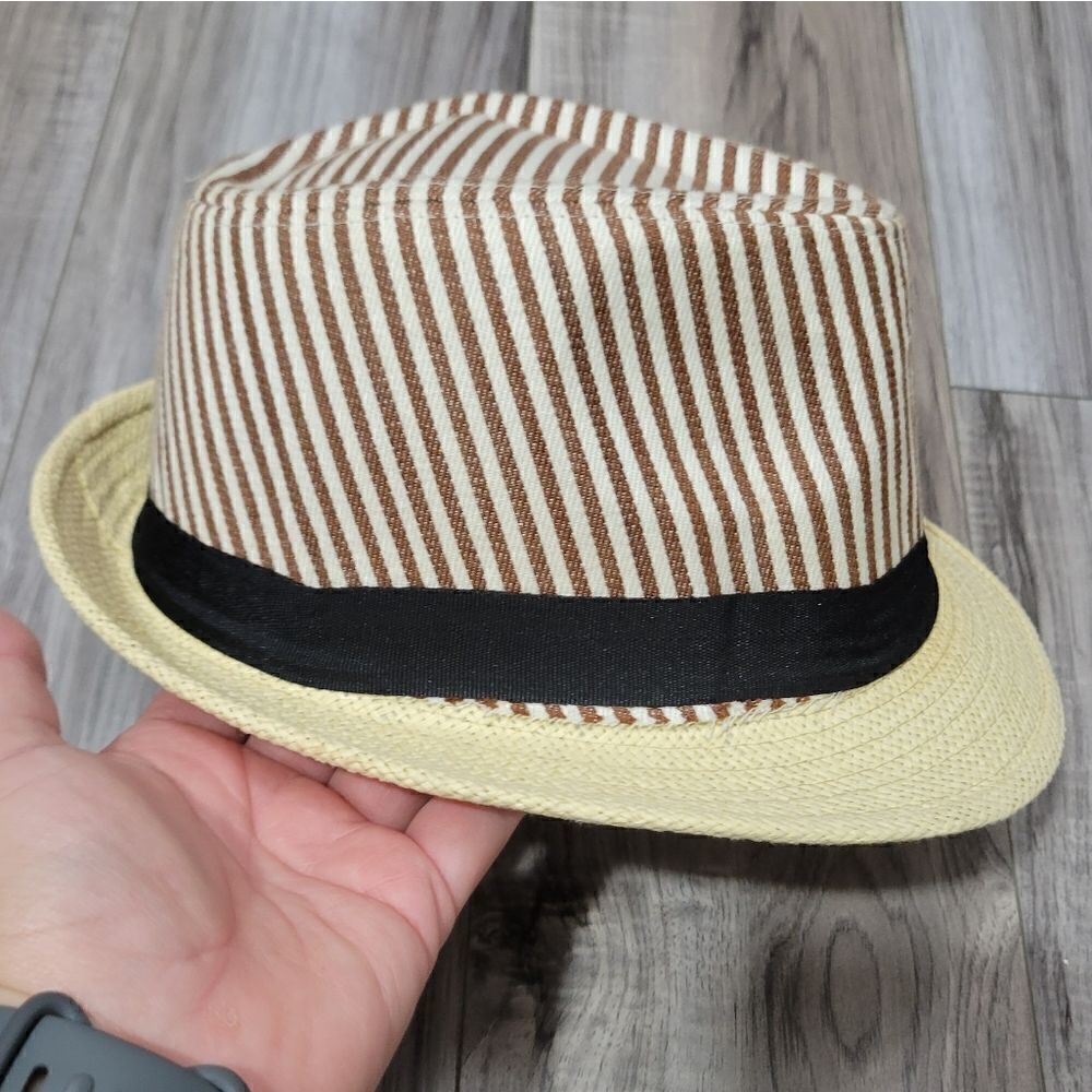 Striped fedora hat - Picture 2 of 13